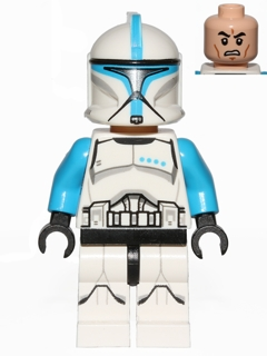 LEGO Minifigure -- Clone Trooper Lieutenant, Printed Legs (75085)-Star Wars / Star Wars Episode 2 -- SW0629 -- Creative Brick Builders